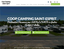 Tablet Screenshot of campingsaintesprit.com